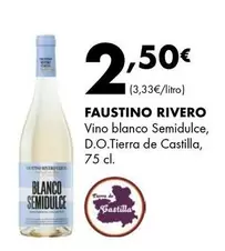 Faustino Rivero - Vino Blanco Semidulce, D.o.tierra De Castilla