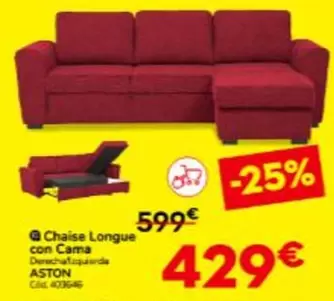 Chaise Longue Con Cama
