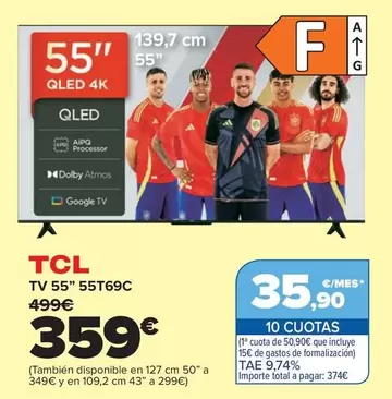 TCL - TV 55" 55T69C