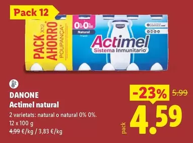 Danone - Actimel Natural