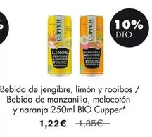 Cupper - Bebida De Jengibre, Limon Y Rooibos Bio