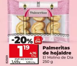 El Molino De Dia - Palmeritas De Hojaldre