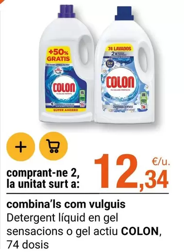 Colon - Detergent Líquid En Gel Sensacions O Gel Actiu