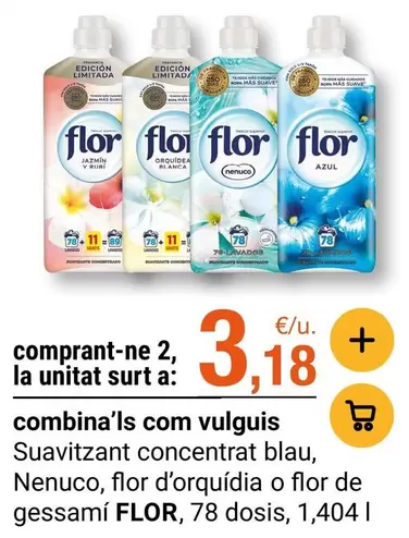 Flor - Suavitzant Concentrat Blau, Nenuco,  D'orúidia O  De Gessami