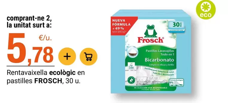 frosch - Rentavaixella ecologic en pastilles