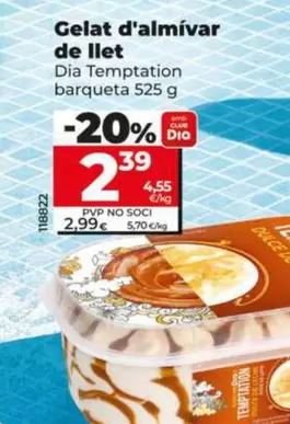 Dia Temptation - Helado De Dulce De Leche