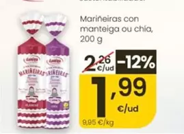 Marineiras Con Manteiga Ou Chia