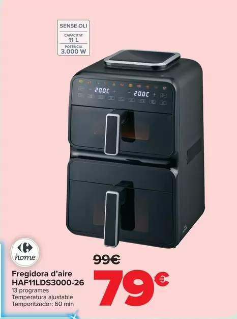 Carrefour Home - Freidora De Aire HAF11LDS3000-26