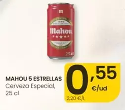 Mahou - 5 Estrellas Cerveza Especial