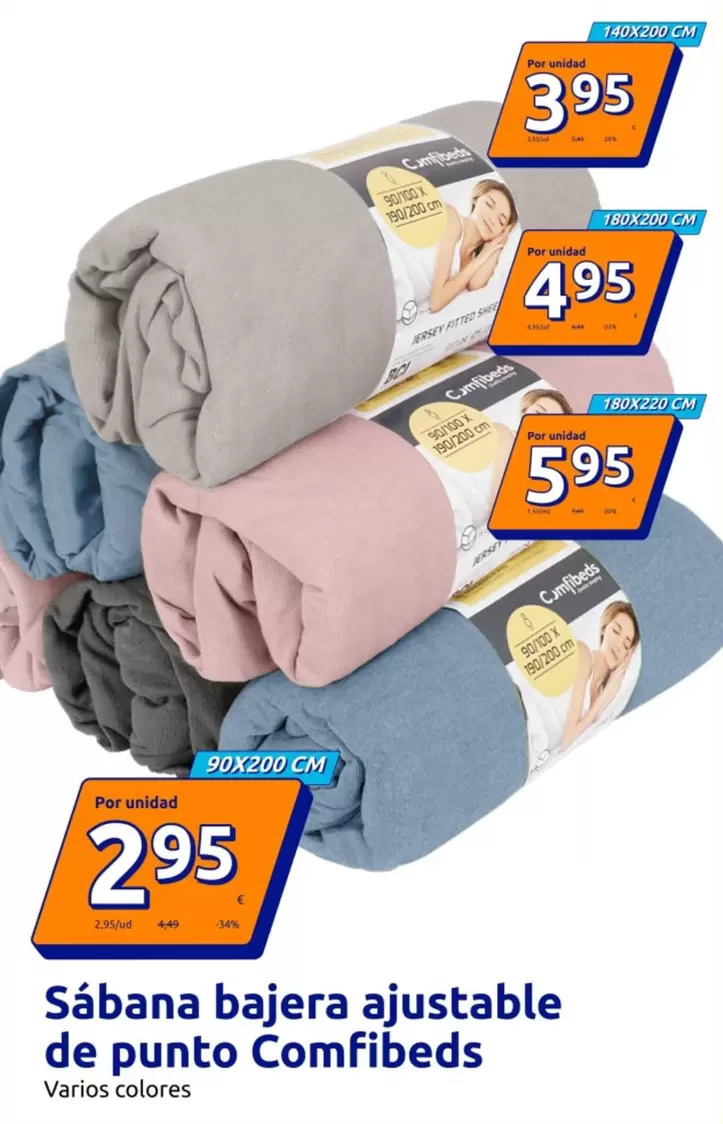 Comfibeds - Sábana Bajera Ajustable De Punto