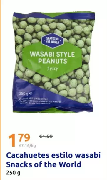 Snacks Of The World - Cacahuetes Estilo Wasabi