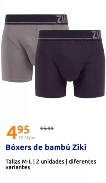 Ziki - Boxers De Bambu