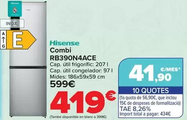 Hisense - Combi RB390N4ACE