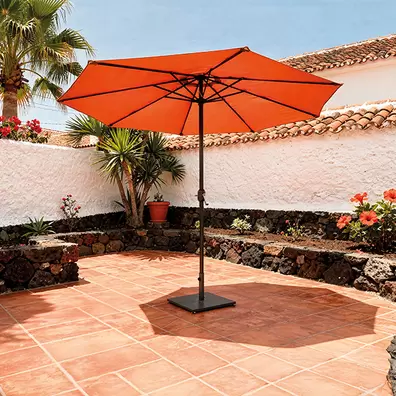 Atb - PARASOL REDONDO - TERRACOTA 3M 48MM