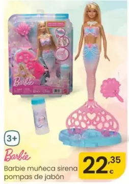 Barbie - Muñeca Sirena Pompas De Jabón