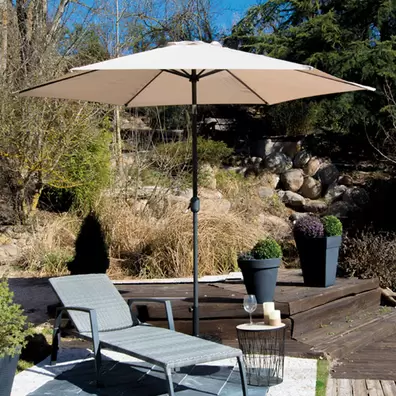 Atb - PARASOL ACERO/ALUMINIO 38MM 3M - BEIGE