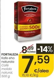 Fortaleza - Cafe Molido Natural