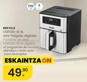 Breville - Freidora De Aire VDF121X-01 Xl Digital