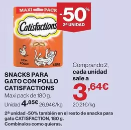 catisfactions - Snacks Para Gato Con Pollo