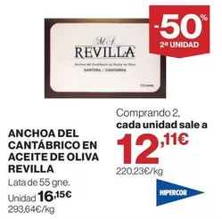 Revilla - Anchoa Del Cantábrico En Aceite De Oliva