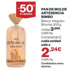 Bimbo - Pan De Molde Artesencia