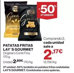 Lay's - Gourmet Patatas Fritas Original O Corte Fino