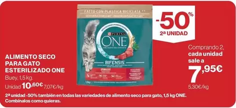 Purina One - Alimento Seco Para Gato Esterilizado