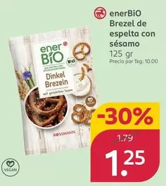 enerBIO - Brezel De Espelta Con Sésamo
