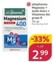 Altapharma - Magnesio + Ácido Folico + Vitaminas Del Grupo B