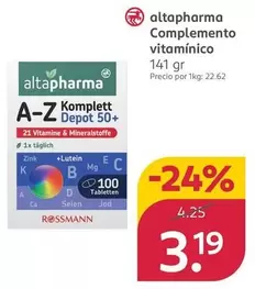Altapharma  -  Complemento Vitamínico 