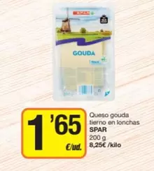 Spar - Queso Gouda Tierno En Lonchas