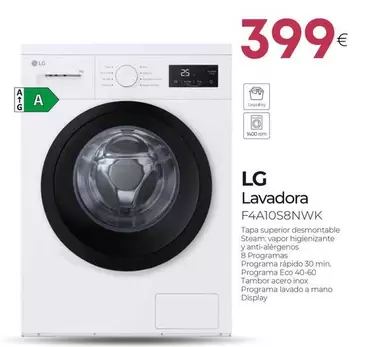 LG - Lavadora F4A10S8NWK