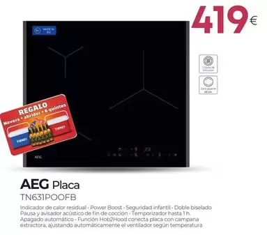 AEG - Placa TN631POOFB