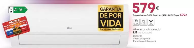 LG - Aire Acondicionado REPLACE09Z