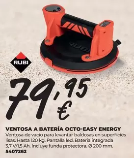 Rubi - Ventosa A Bateria Octo-Easy Energy