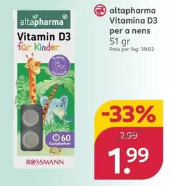 Altapharma - Vitamina D3 Para Ninos