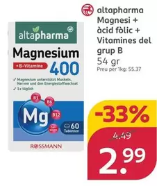 Altapharma - Magnesio + Ácido Folico + Vitaminas Del Grupo B