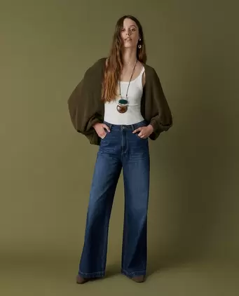 Chaqueta abierta punto