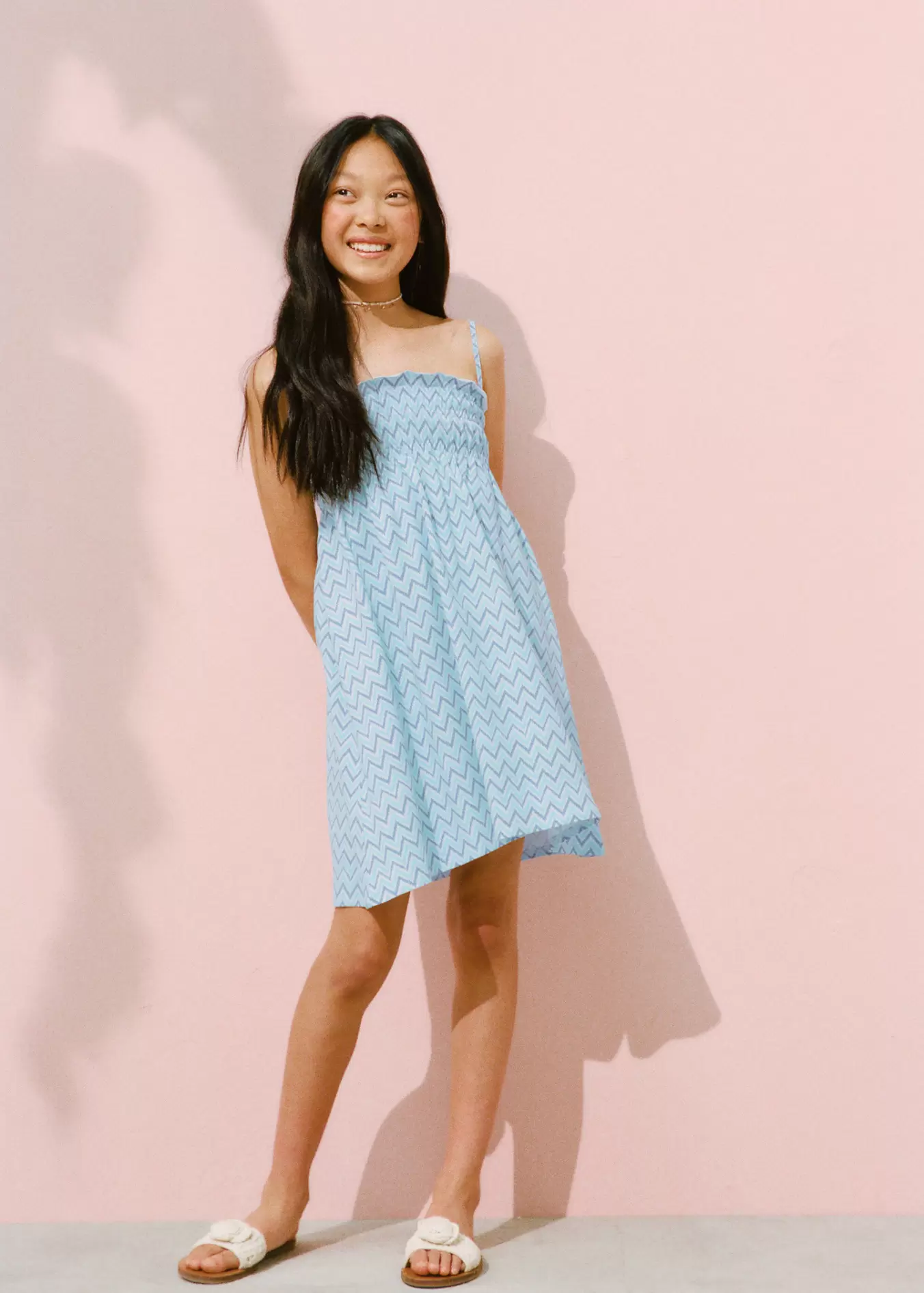 Vestido corto estampado