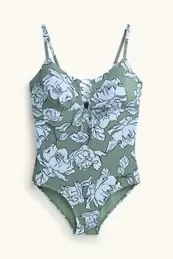 Bañador - con relleno - LYCRA® - de flores - con textura