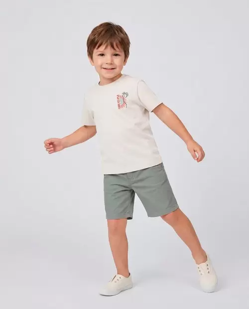 Pantalón chino corto verde