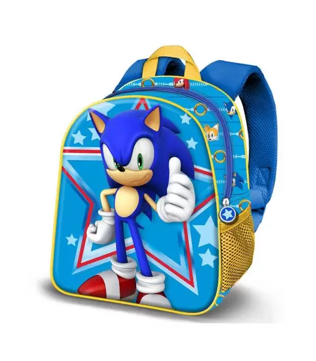 SONIC THE HEDGEHOG STAR-MOCHILA 3D ELITE, AZUL