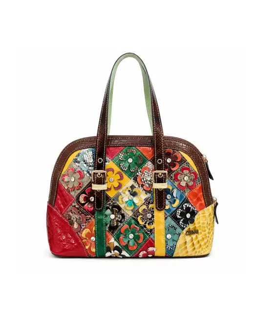 Bolso de piel con doble asa...