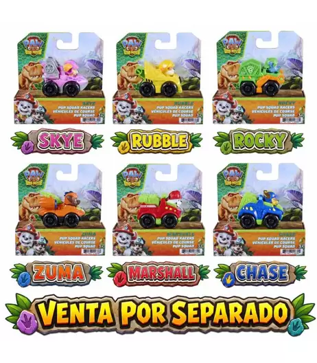 PAW PATROL VEHICULOS PUP SQUAD RACERS DINO SURTIDOS 1 UD