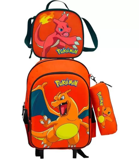 POKEMON SET MOCHILA CON NESESER Y PORTATODO