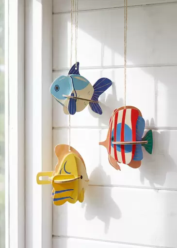 Peces de cartón para hacer tú mismo - 3 uds.