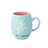 Taza de Cerámica Mr. Wonderful WOA10909EM con Unicornio en Relieve You Are Fantastic 400ml