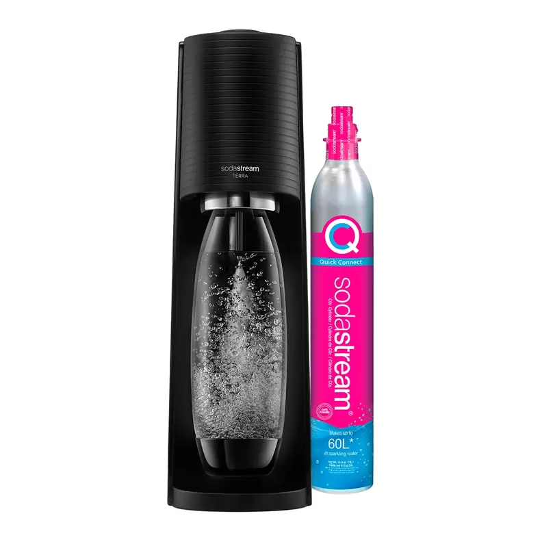 Máquina para gasificar agua Terra SodaStream Negro