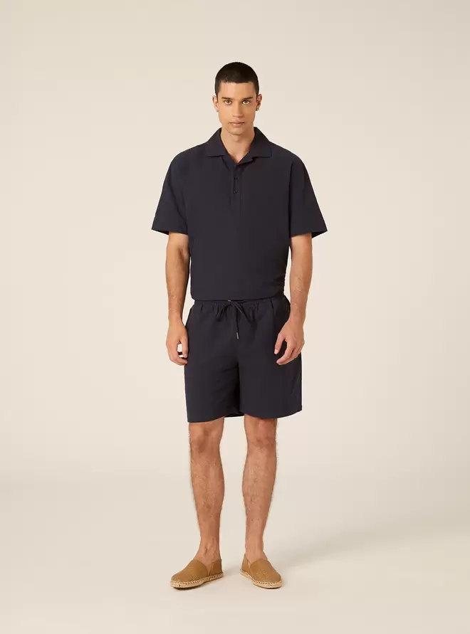 Bermudas de Mezcla de Lino
