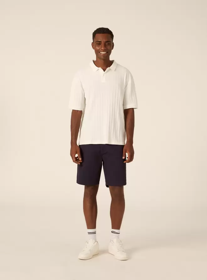 Polo de Jersey Estructurado Regular Fit